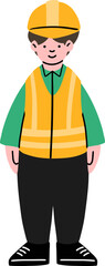 Hand Draw Vector of Engineer Illustration