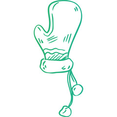 Christmas, New Year Vector Icon element, Isolated white background