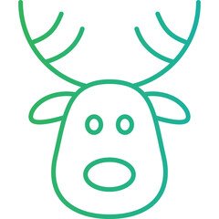 Christmas, New Year Vector Icon element, Isolated white background