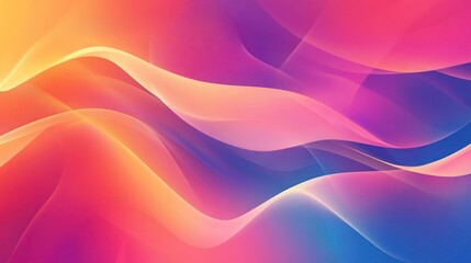 Obraz premium Abstract waves in vibrant colors create a dynamic and visually engaging background.