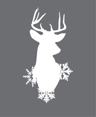 Vector Christmas Deer