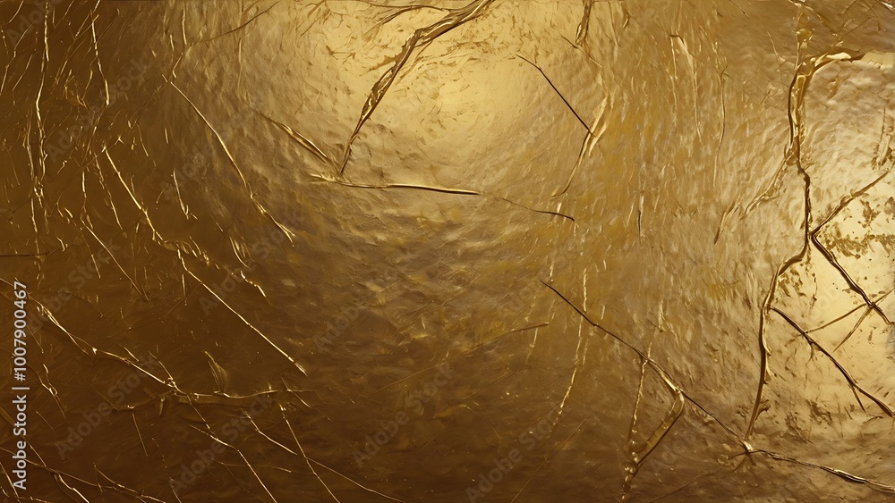 Poster abstract style and type, featuring a textured surface with a metallic gold appearance, showcasing in
