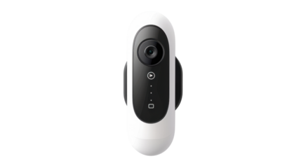 Smart lock with fingerprint recognition on white background