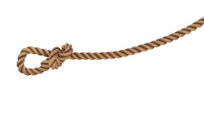 Twisted rope and transparent backround