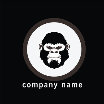 A minimalist black and white gorilla logo adds a bold and modern touch to the brand's identity