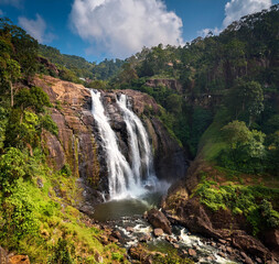 Fototapeta premium Abbey falls in the coorg region of KArnataka India