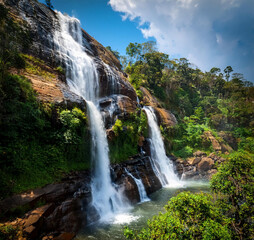 Fototapeta premium Abbey falls in the coorg region of KArnataka India