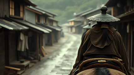 AI image generate Japanese warriors of the feudal era