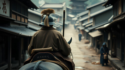 AI image generate Japanese warriors of the feudal era