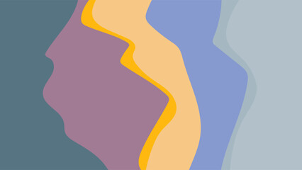 ABSTRACT BACKGROUND COLORFUL WITH HAND DRAWN SHAPES FLAT DESIGN VECTOR TEMPLATE FOR WALLPAPER, COVER DESIGN