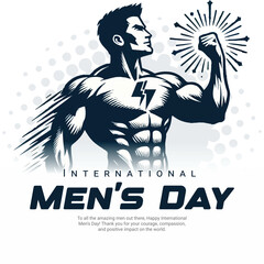 International men's day social media post banner
