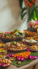 Fototapeta premium Minimalist Background for Indian Cultural Holidays with Editable Vector Illustrations of Ganesha.