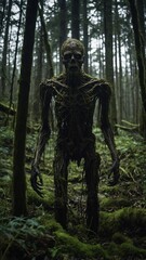 Obraz premium person in the forest