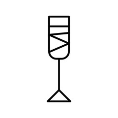 French 75 line icon