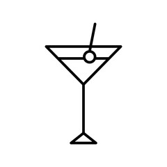 martini line icon