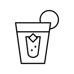 whiskey line icon