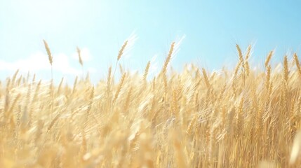 Majestic Wheat Fields: Endless Golden Crops Dancing in the Wind
