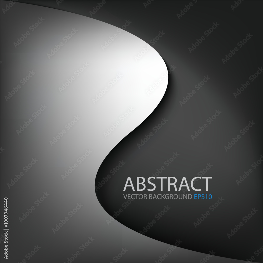 Poster graphic vector curve line overlap background for text and message design