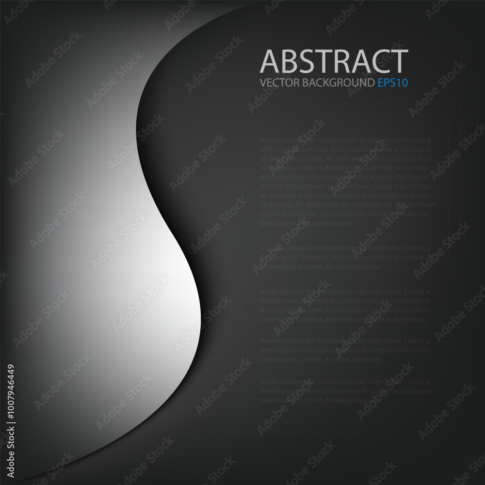 Poster graphic vector curve line overlap background for text and message design
