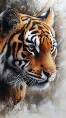 Naklejka premium Majestic Tiger Portrait