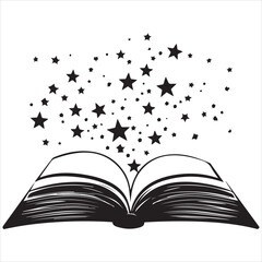 Books Icons - Vector Line. Editable Stroke illustration