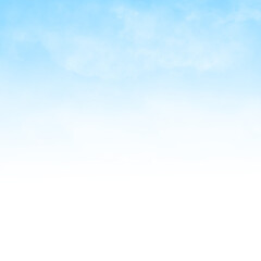 blue sky with clouds or fog transparent