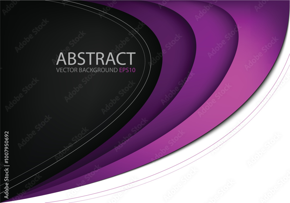 Poster graphic vector curve line overlap background for text and message design
