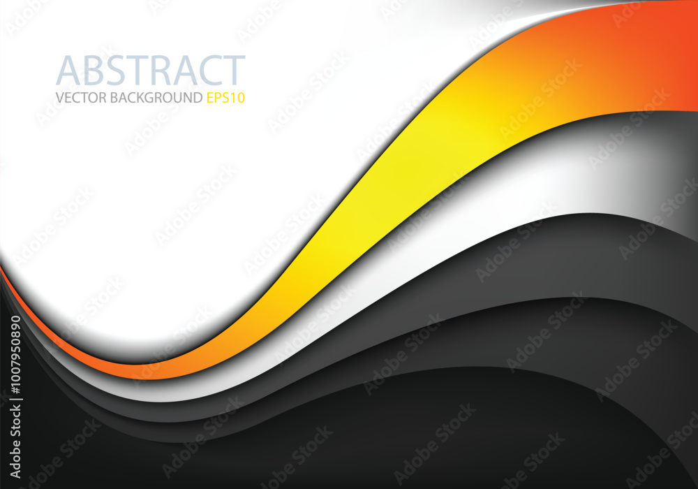 Poster graphic vector curve line overlap background for text and message design