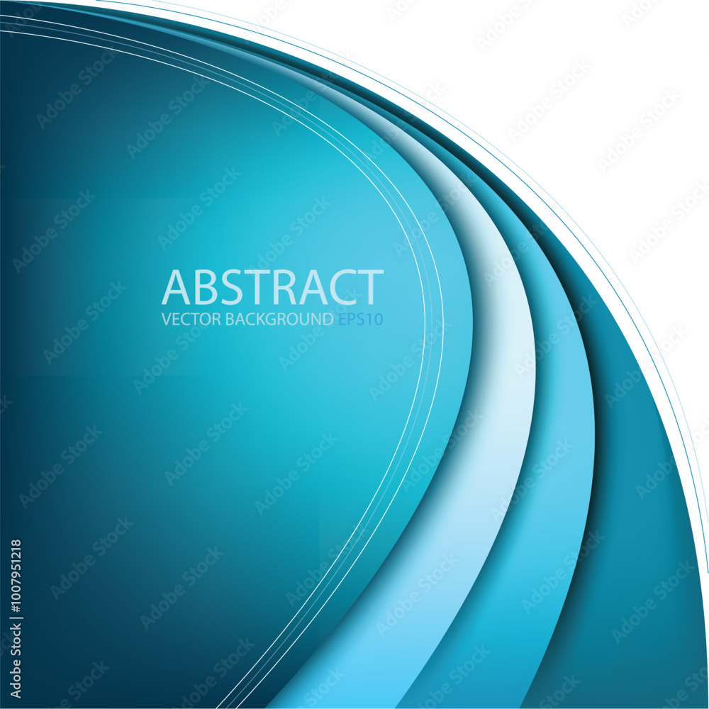 Poster graphic vector curve line overlap background for text and message design