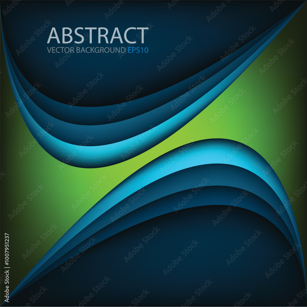 Poster graphic vector curve line overlap background for text and message design