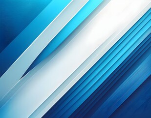 Obraz premium A flat design background with diagonal lines in shades of blue and white, creating a clean, professional look, perfect for technology or business themes.