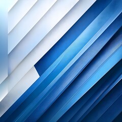 Obraz premium A flat design background with diagonal lines in shades of blue and white, creating a clean, professional look, perfect for technology or business themes.