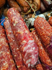 Sausage on the counter
