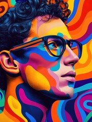 Person Wearing Glasses