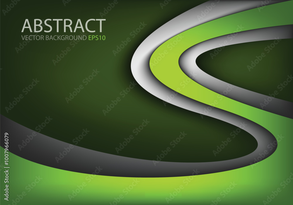 Poster graphic vector curve line overlap background for text and message design
