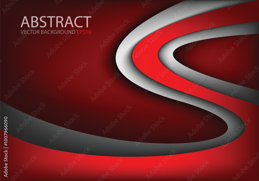 Poster graphic vector curve line overlap background for text and message design
