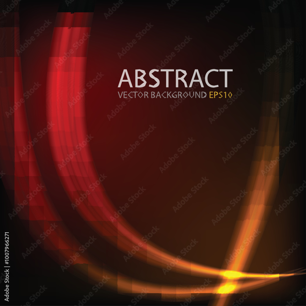 Poster graphic vector curve line overlap background for text and message design