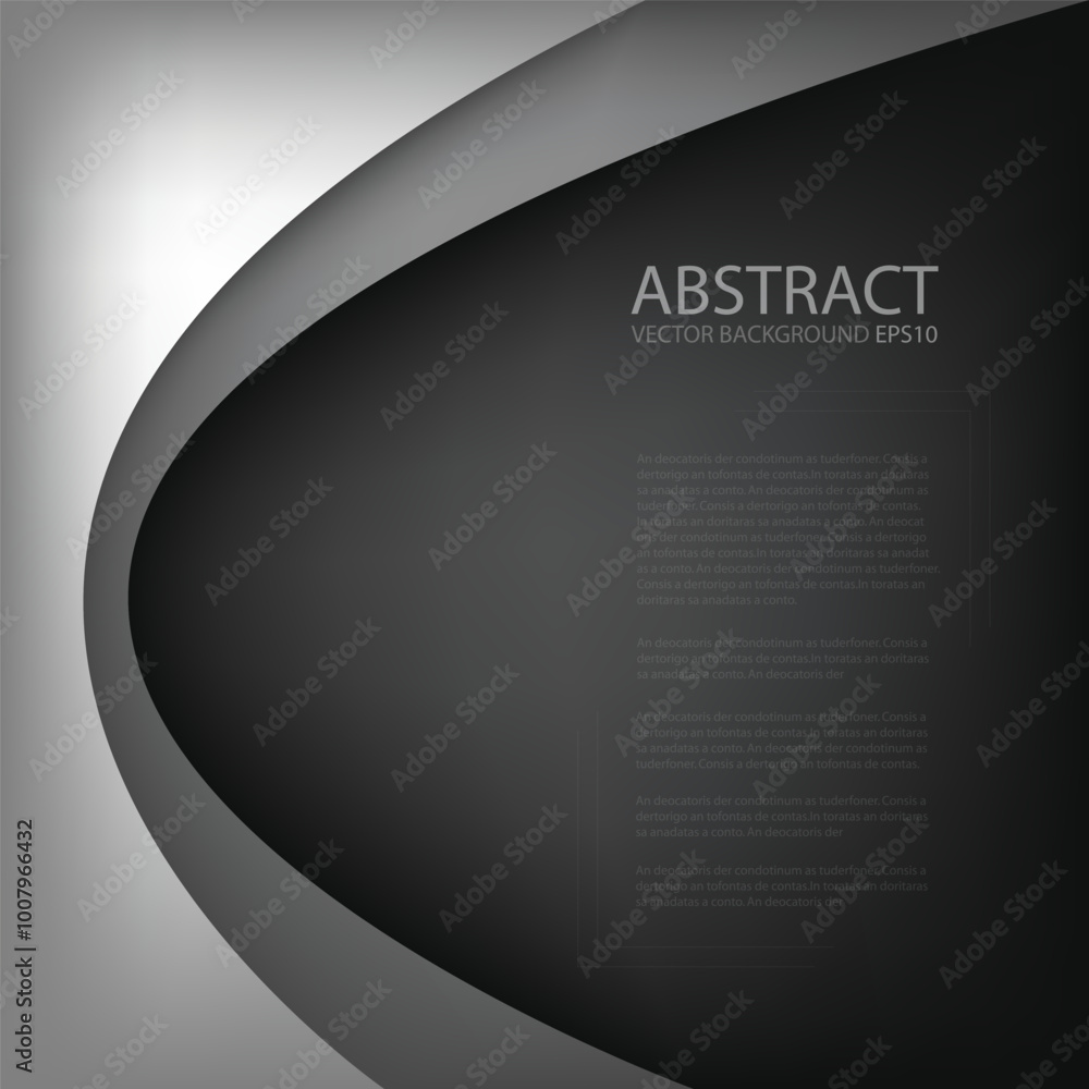 Poster graphic vector curve line overlap background for text and message design