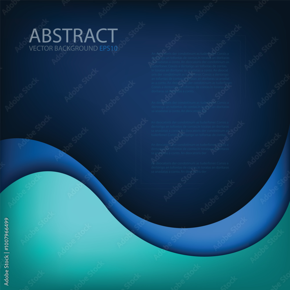 Poster graphic vector curve line overlap background for text and message design