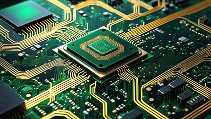 Obraz premium electronic circuit board