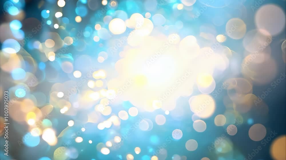 Poster a vibrant blend of colorful bokeh lights creating a dreamy, abstract background effect.