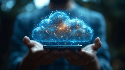 Futuristic business transformation concept, showcasing advanced technology integration and innovation. Visualizing a digital evolution through interconnected systems, symbols, and strategic growth