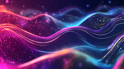 Metaverse background created with generative ai technology. Virtual Reality World. Illustration