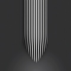 Obraz premium Single, thin vertical line on a blank background