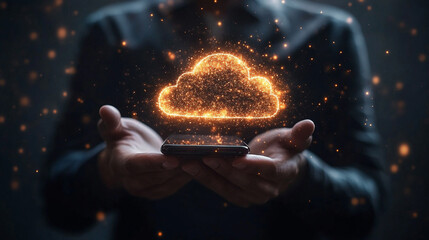 Futuristic business transformation concept, showcasing advanced technology integration and innovation. Visualizing a digital evolution through interconnected systems, symbols, and strategic growth