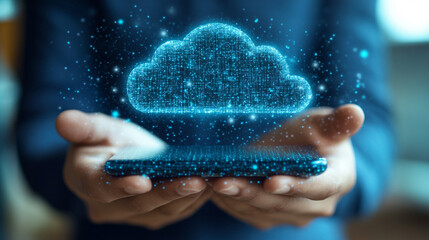 Futuristic business transformation concept, showcasing advanced technology integration and innovation. Visualizing a digital evolution through interconnected systems, symbols, and strategic growth