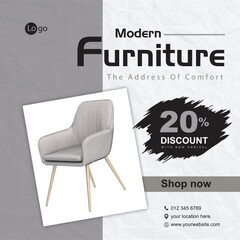 Modern furniture social media post