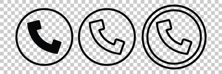 Telephone icon. Contact icon, phone mobile call icon. 