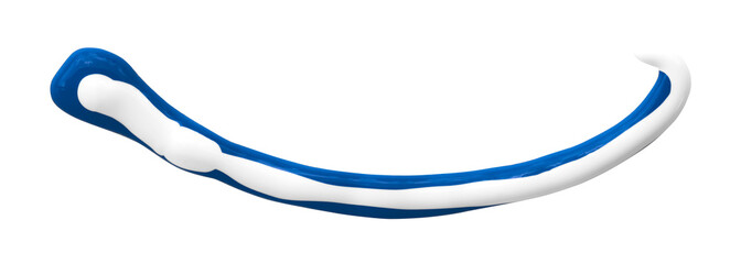 blue watercolor drop zigzag isolated on transparent background