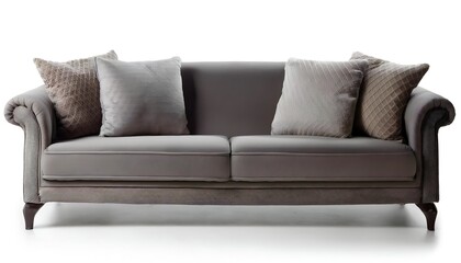 Modern Sofa Furniture Isolated on White Background